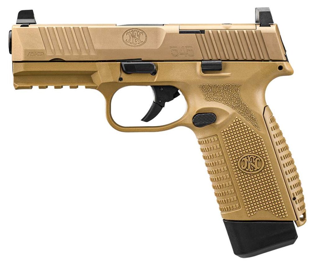FN 545 MRD 45ACP NMS FDE PSTL 2-15RD MAGS