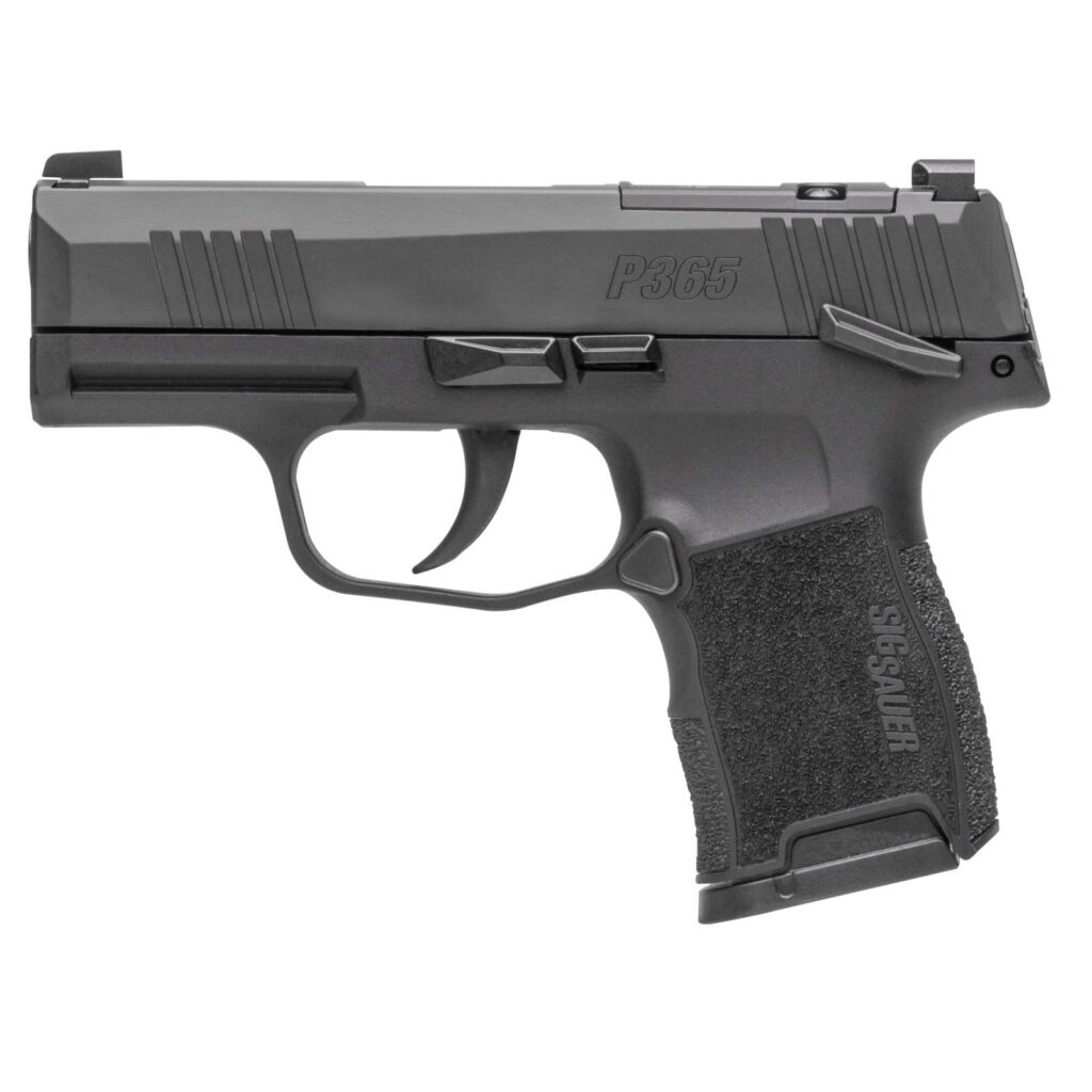 SIG SAUER P365 9MM 3.1" O.R. SAFETY 2-10RD MAGS, MASS COMPLIANT