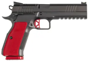 DAN WESSON DWX OPTIC READY 9MM PISTOL BLACK DLC/RED, 10RD