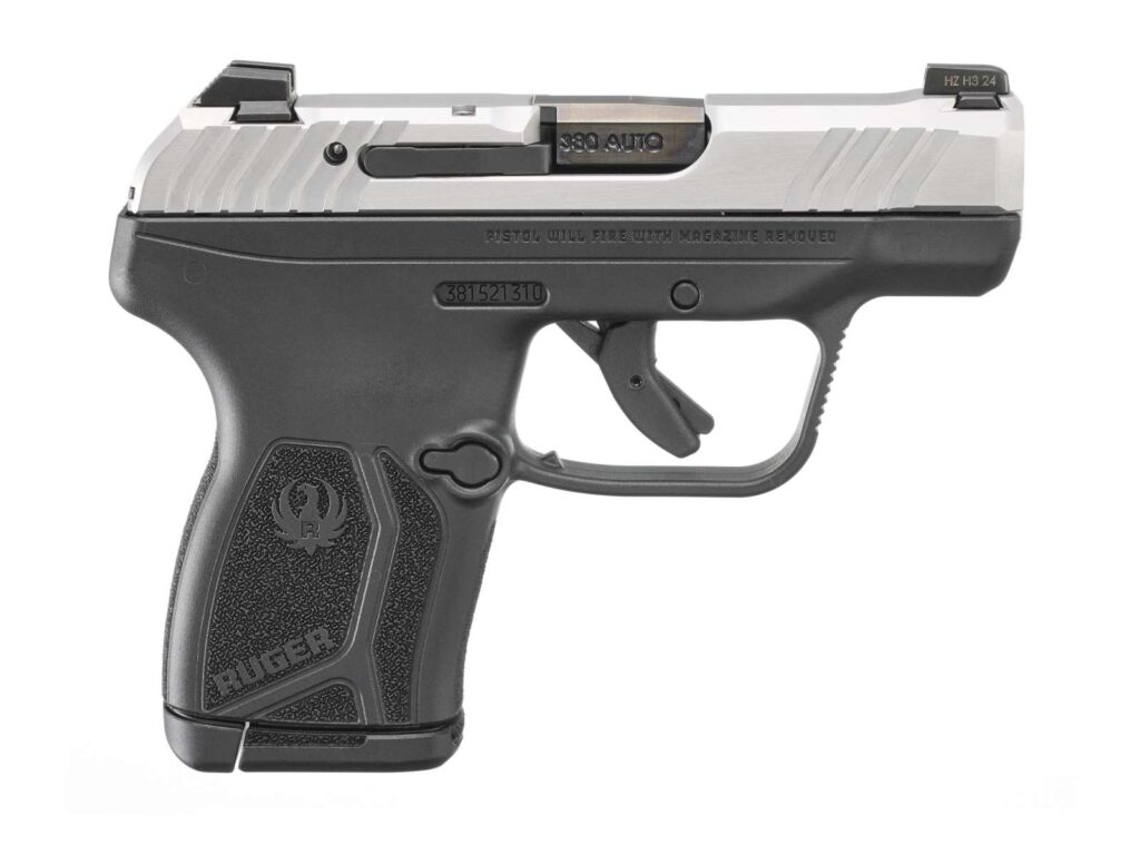 RUGER LCP MAX 380ACP 2.8" BBL, STAINLESS/BLACK 1-10RD MAG