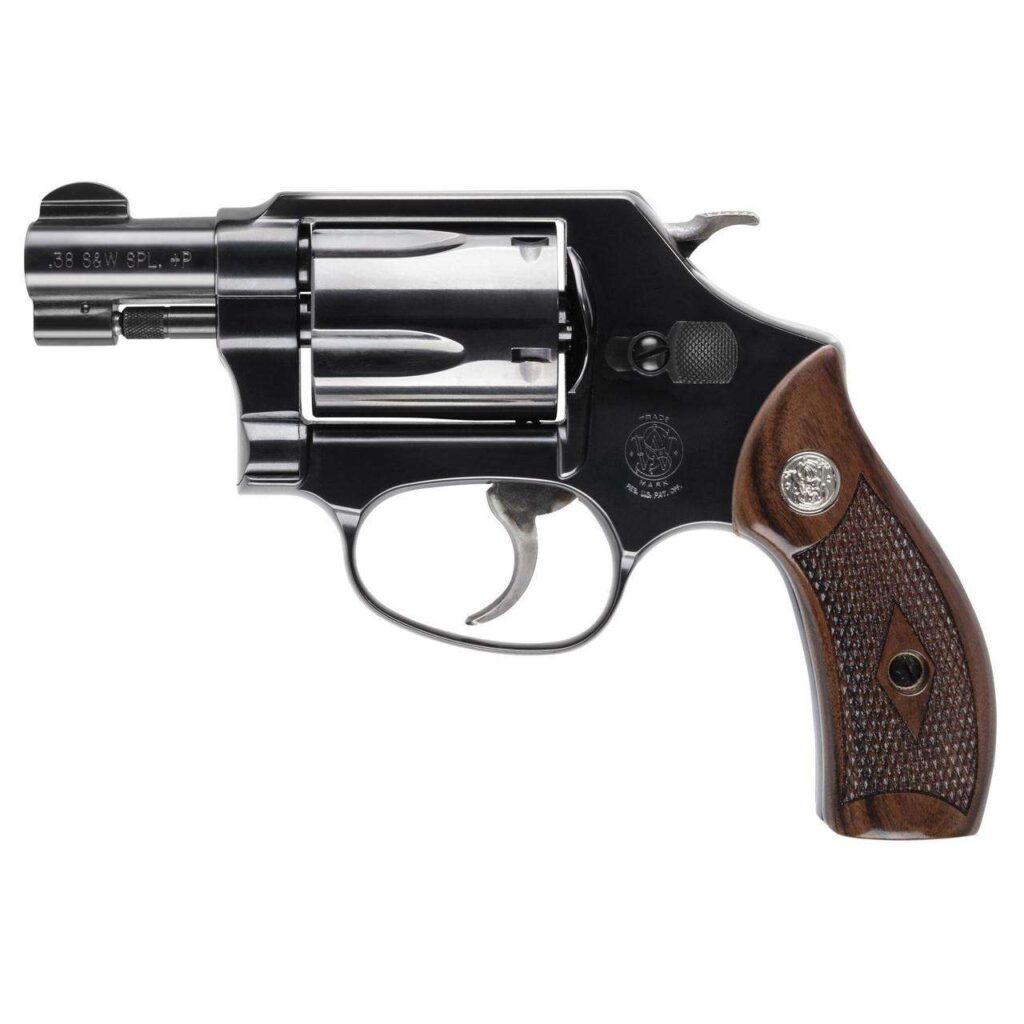 SMITH & WESSON MODEL 36 38SPL REVOLVER 1.88" BLACK/WOOD NO LOCK 5RD