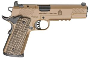 SPRINGFIELD ARMORY TRP AOS 1911 5″ 45ACP W/ RAIL 2-8RD COYOTE