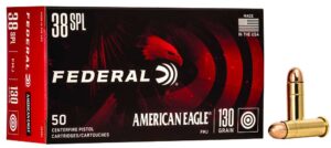 FEDERAL 38 SPL 130GR FMJ 50 RD/BX 20 BX/CS