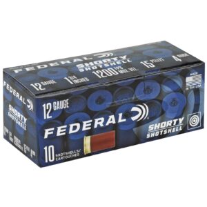 FEDERAL 12GA 1 3/4″ 4 BUCK SHORTY SHOTSHELL 10 RD/BX 10 BX/CS
