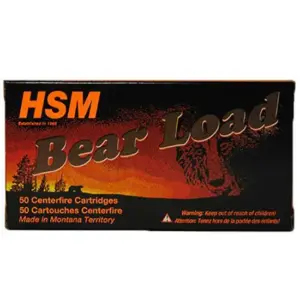 HSM AMMUNITION 357 MAG 180GR HL RNFP 50RD BOX 10 BOXES PER CASE