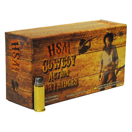 HSM AMMUNITION 44 MAG 200GR HL RNFP 50RD BOX 10 BOXES PER CASE