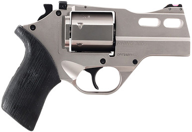 Chiappa Firearms 340.290 Rhino Revolver 30DS .357 Magnum 3" Nickel Plated/Black Rubber