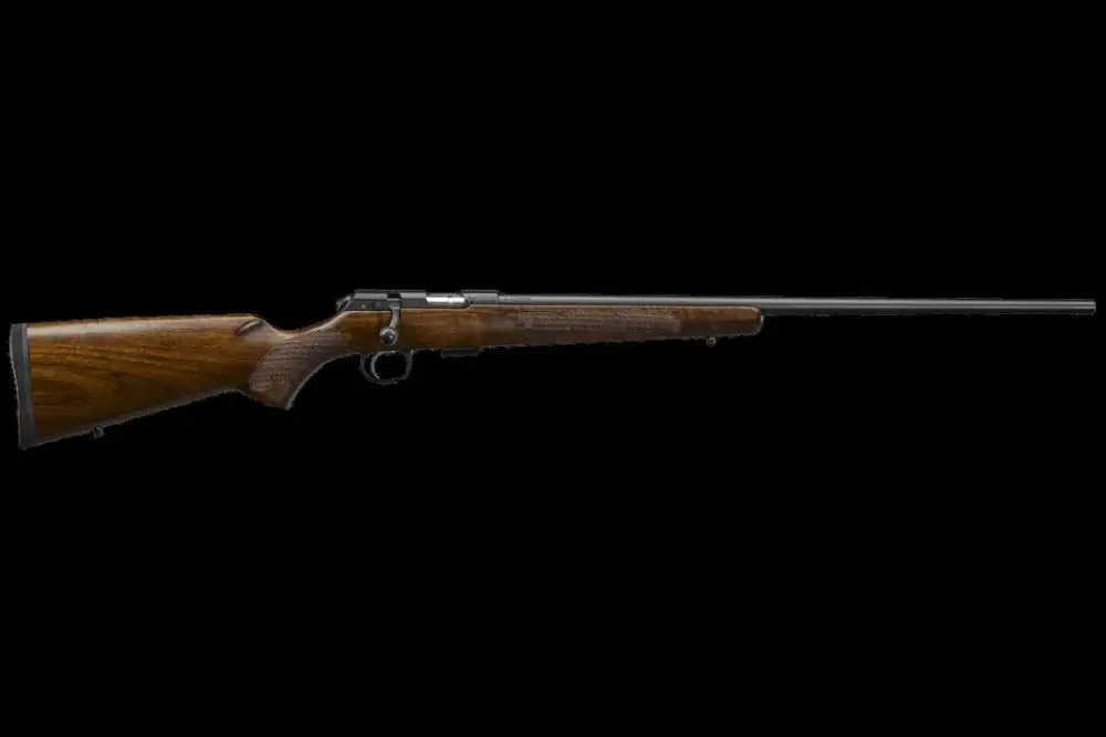 CZ 457 AMERICAN 24" 22 WMR 5RD WALNUT