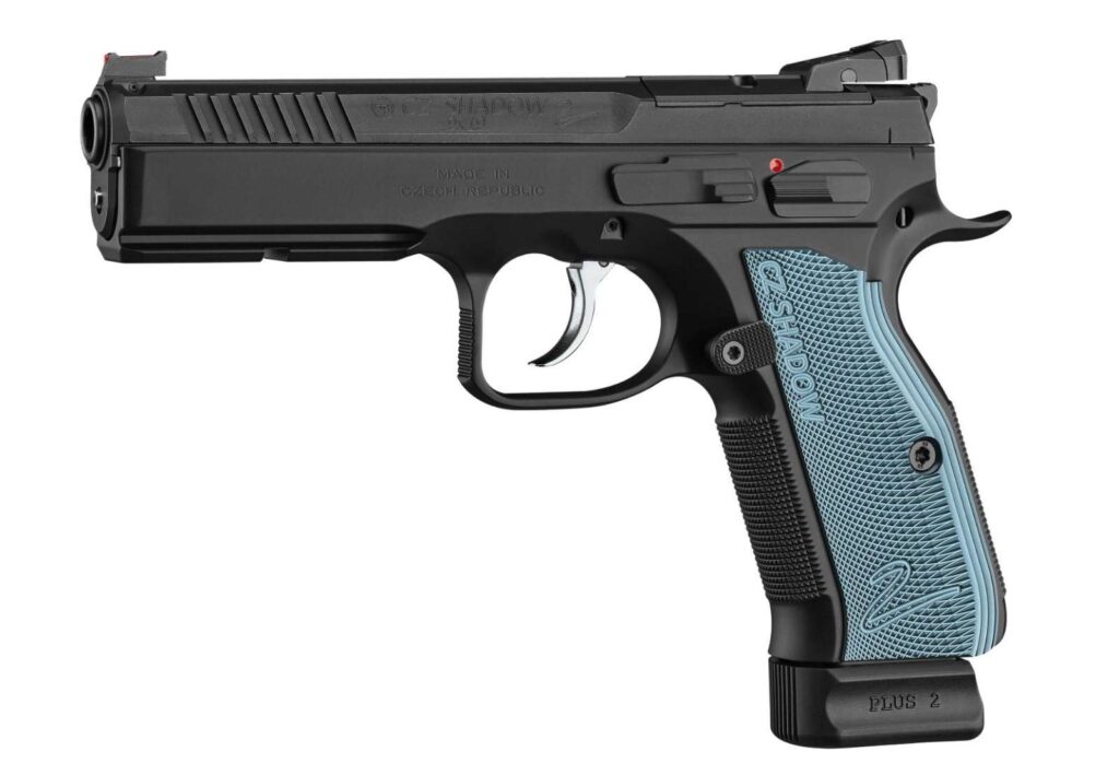 CZ SHADOW 2 OPTICS READY 9MM PISTOL BLACK/BLUE 2-19RD MAGS