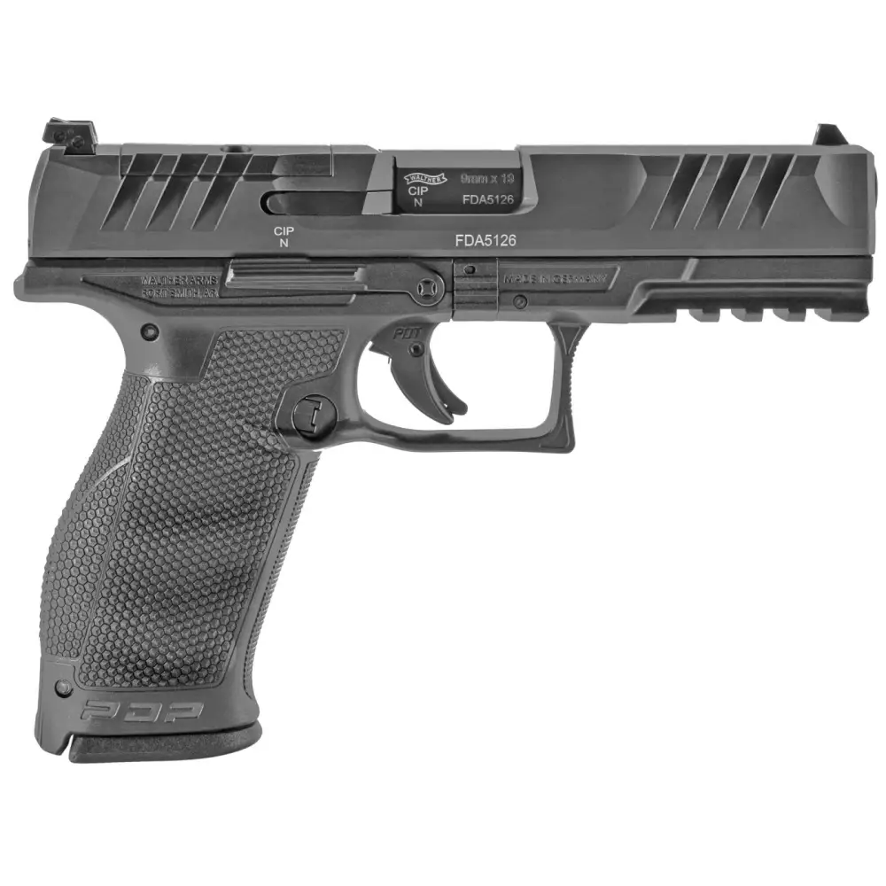 WALTHER PDP 9MM FULL SIZE 4.5" PSTL BLACK O.R. 2-18RD MAGS