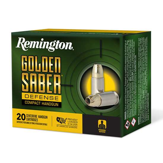 REMINGTON 40 S&W 180GR BJHP GOLDEN SABER DEFENSE 20 RD/BX 25 BX/CS