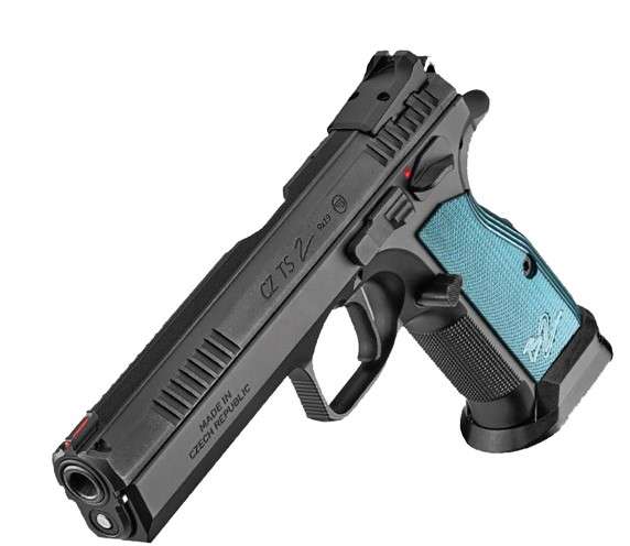 CZ TS 2 9MM PISTOL BLACK/BLUE 2-10RD MAGS