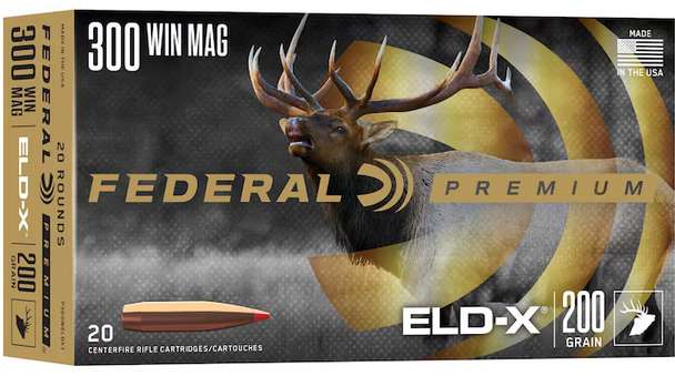 FEDERAL 300 WIN MAG 200 GR ELD-X 20 RD/BX 10 BX/CS