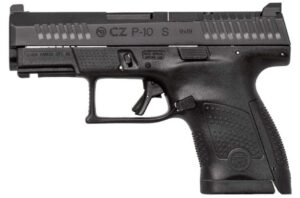 CZ P-10 S OPTIC READY 9MM PISTOL BLACK FIXED SIGHTS, REVERSE MAG CATCH 2-10RD MAGS