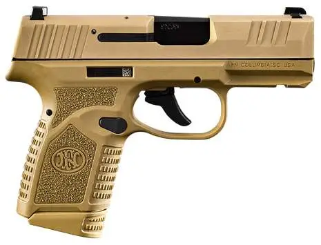 FN REFLEX PSTL 9MM FDE 3.3" 2-10RD