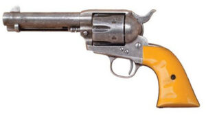 Cimarron RS410 Rooster Shooter Single Action Revolver .45 Long Colt 4.75″ 6 Round “Trail Worn” Orange/Stainless