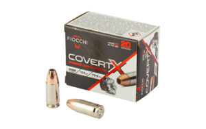 FIOCCHI COVERTX 9MM 124GR JHP 20/200