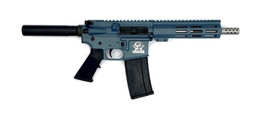 Great Lakes Firearms 223 Wylde GL15223SSPBLU AR-Pistol 7.5" 1:8" SS Barrel Blue Titanium Cerakote