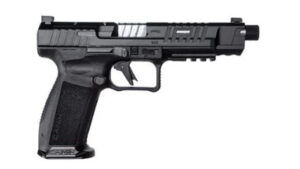 Canik HGP7157-N Mete SFX Pro 9mm 5.75″ 18+1/20+1 Black W/ Chrome Threaded & Fluted Barrel