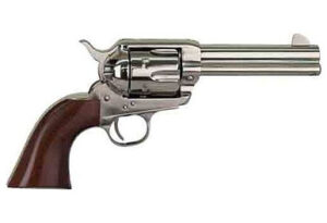 Cimarron PPP357N Pistolero 4.75″ .357 Mag/.38 Special 6 Rounds Nickel/Walnut