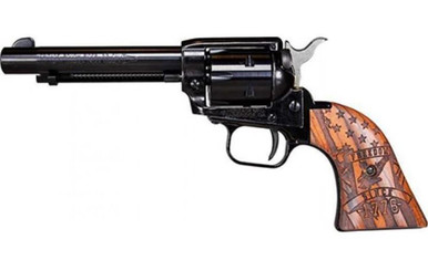 Heritage Manufacturing Rough Rider RR22B6WRN14 .22LR 6.5" Black/Engraved Wood Grips