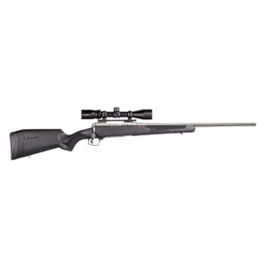 Savage 110 Apex Storm XP Rifle 243 Win 4rd Capacity 22″ Barrel Black Synthetic Stock 3-9x40mm Vortex Crossfire II