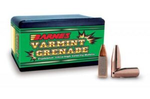 Barnes Varmint Grenade Rifle Bullets .20 cal .204″ 26 gr VGFB 250/ct