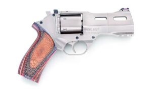 RHINO .357MAG REVOLVER 40DS CHROME 4IN BBL 3MOON CLIPS 6RND ADJ. REAR SIGHT