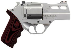Chiappa Rhino Revolver 30DS X Stainless Steel Handgun .357 Mag 6rd Capacity 3″ Barrel with 3 Moon Clips