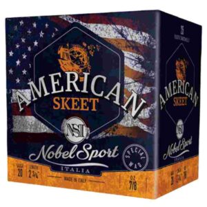 Nobel Sport Target American Trap Shotshells 20ga 2-3/4″ 7/8oz 1200fps #9 25/ct