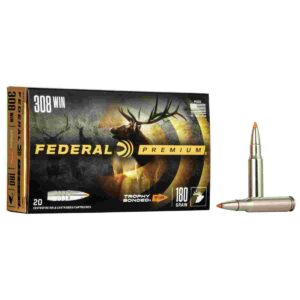 Federal Premium Vital-Shok Rifle Ammunition .308 Win 180 gr TBT 2620 fps – 20/ct