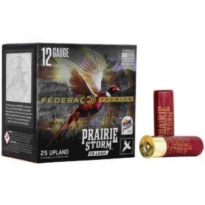 Federal Prairie Storm FS Lead Shotshells 12 ga 3″ 1-5/8oz 1350 fps #4 25/ct