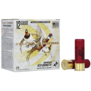 Federal Hevi-Bismuth Shotshells 12ga 3″ 1-3/8oz 1450 fps #3 25/ct