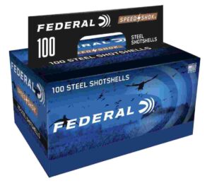 Federal Speed-Shok Shotshells 12 ga 3″ 1-1/4oz 1450 fps #4 100/ct