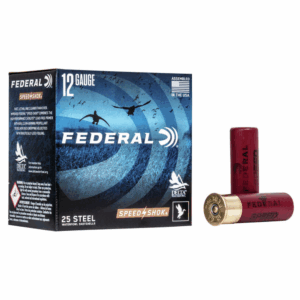 FEDERAL SPEED-SHOK HIGH VELOCITY STEEL 12GA 3″ 1-1/4OZ BBB AMMO 25RD
