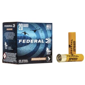 FEDERAL SPEED-SHOK HIGH VELOCITY STEEL 20GA 3″ 7/8OZ 1 AMMO 25RD