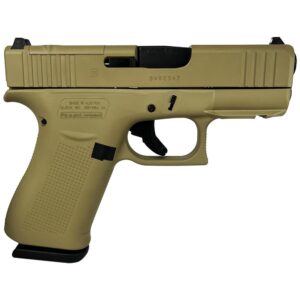 Glock 43x MOS Custom “FDE” Subcompact Handgun 9mm Luger 10rd Magazines (2) 3.41″ Barrel Front Rail Austria