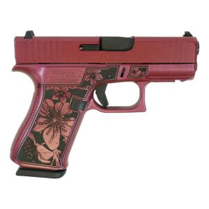 Glock 43X “Cherry Blossom” Medusa Pink Handgun 9mm Luger 10rd Magazines (2) 3.4″ Barrel Accessory Grip Rail USA Made