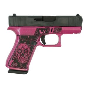 Glock 43X “Sugar Skull” Medusa Pink Handgun 9mm Luger 10rd Magazines(2) 3.4″ Barrel Accessory Rail USA Made