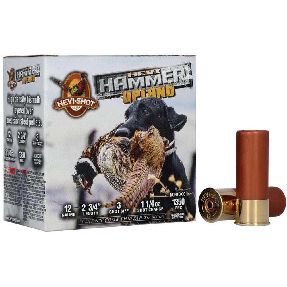 HEVI-Shot Hevi-Hammer Shotshell 12ga 2-3/4" 1-1/4oz 1350 fps #3 25/ct