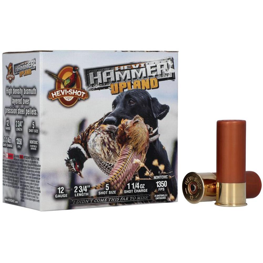 HEVI-Shot Hevi-Hammer Upland Shotshell 12ga 2-3/4" 1-1/4oz 1350 fps #5 25/ct