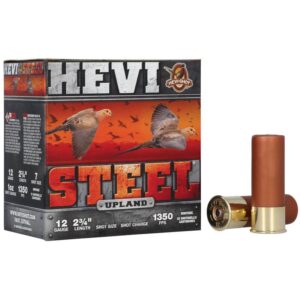 HEVI-Shot Hevi-Steel Upland Shotshells 12ga 2-3/4″ 1-1/8oz #5 25/ct