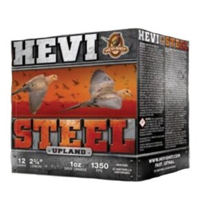 HEVI-Shot HEVI-Steel Upland Shotshells 12ga 2-3/4″ 1oz 1350 fps #6 25/ct