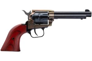 Heritage Rough Rider Case Hardened Handgun .22LR 9/rd Magazine 4.75″ Barrel Cocobolo Grips