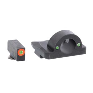 Ameriglo Ghost Ring Night Sight Set for Glock Models 17.19.26 – Orange Outline
