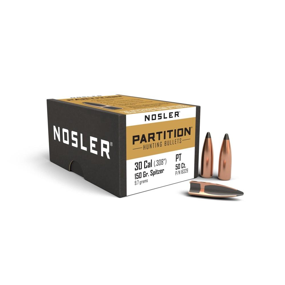 Nosler Partition Bullets .30 cal .308" 150 gr SPT  50/ct