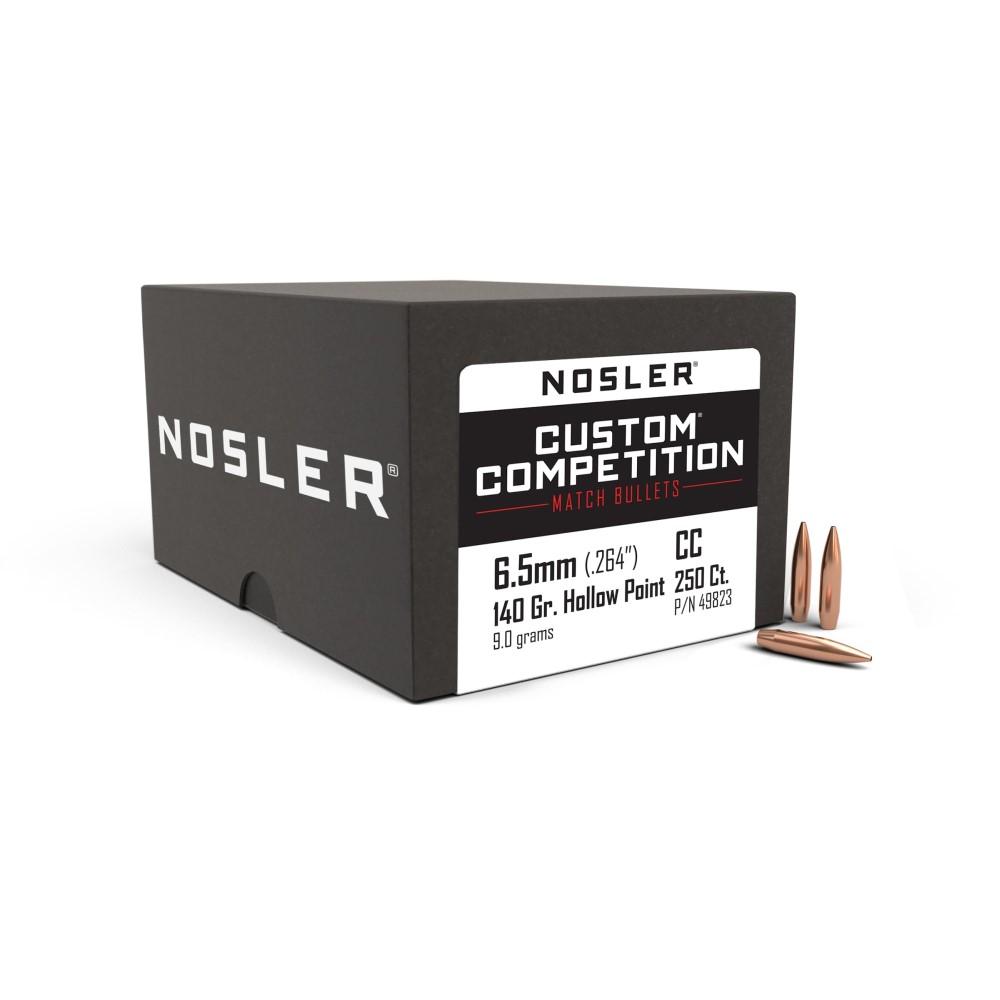 Nosler Custom Competition Bullets 6.5mm .264" 140 gr HPBT 250/ct