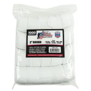 Pro-Shot 2″ Round 100% Cotton Patches 1000/ct