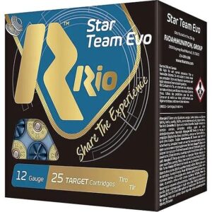 Rio Star Team EVO 28 Low Recoil Shotshells 12ga 2-3/4″ 1oz 1135fps #8 25/ct