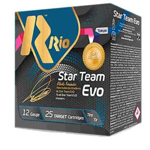 Rio Star Team Evo Spreader 32 Shotshells 12ga 2-3/4″ 1-1/8oz 1250 fps #8.5 25/ct